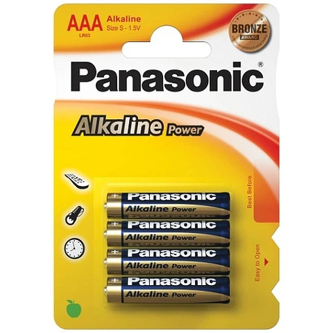 4 Pilhas Aaa Alcalinas Panasonic Excitasy