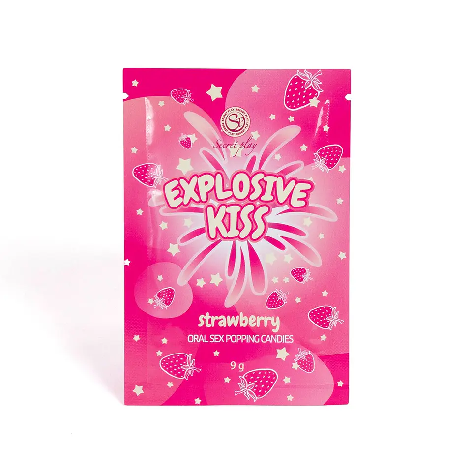 Rebuçados de Estalidos Explosive Kiss Morango Secret Play 2
