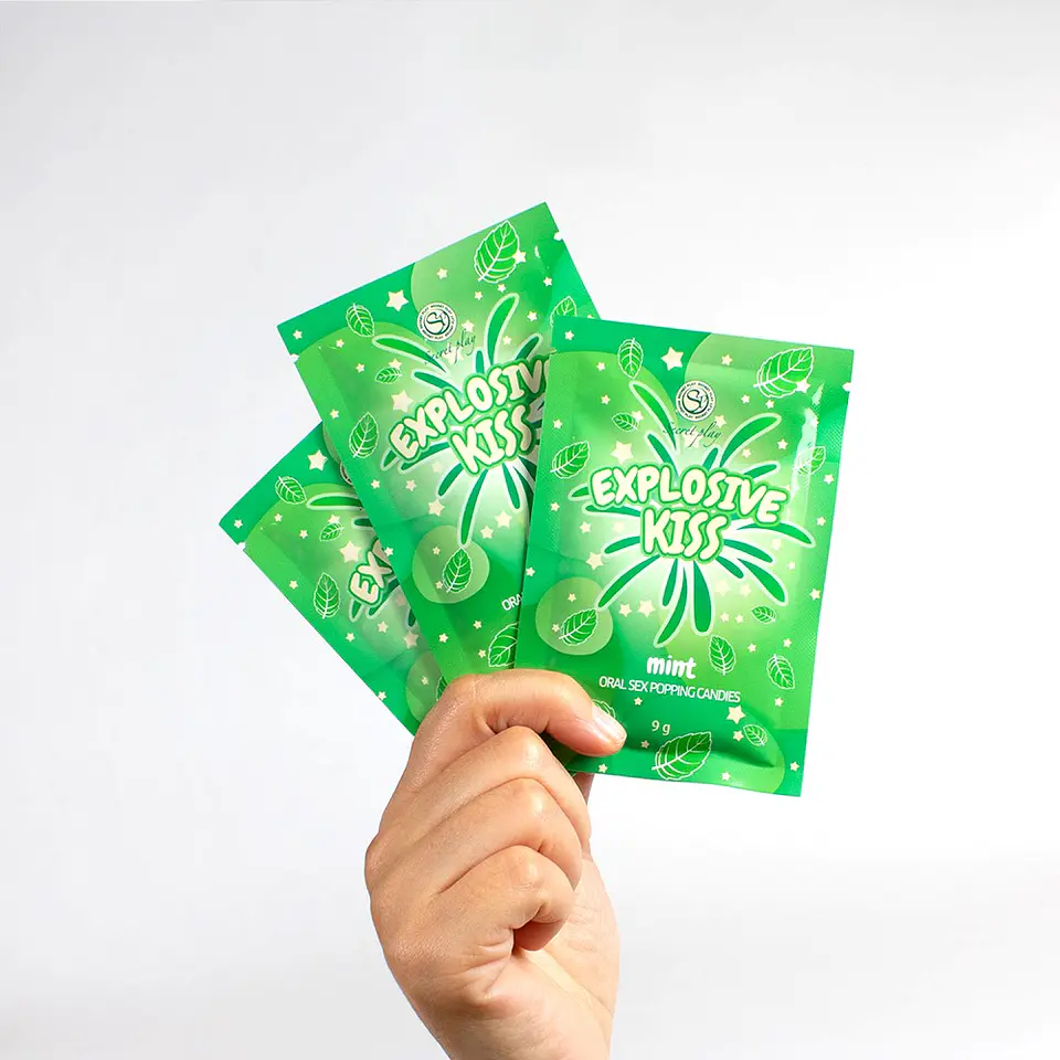 Rebuçados de Estalidos Explosive Kiss Menta Secret Play 3