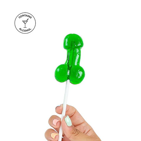 Chupa Chupa Forma de Pénis com Sabor a Mojito com Álcool Secret Play
