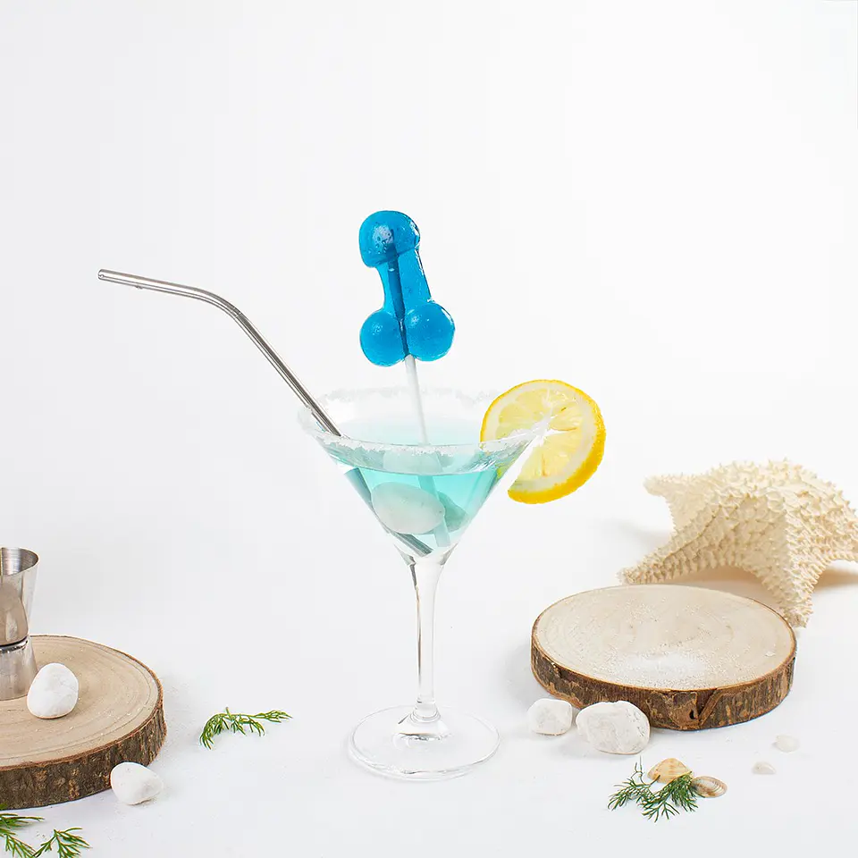 Chupa Chupa Forma de Pénis com Sabor a Gin Tónico Secret Play 2