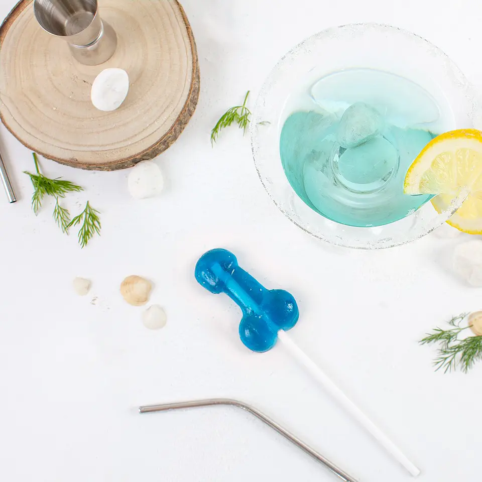 Chupa Chupa Forma de Pénis com Sabor a Gin Tónico Secret Play 3