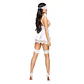 Camisa de Noite e Tanga Eve Branco Beauty Night Fashion - Thumbnail 4