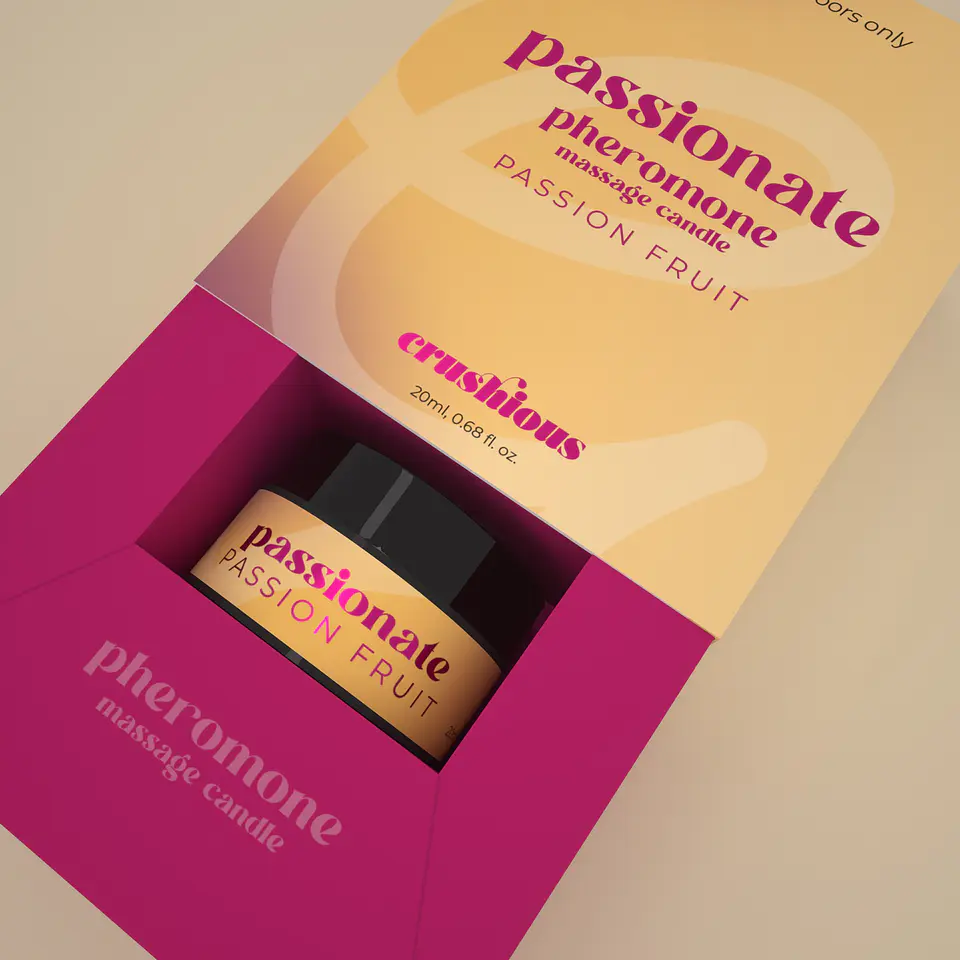 Vela de Massagem Passionate com Feromonas e Aroma a Maracujá 20ml Crushious 2