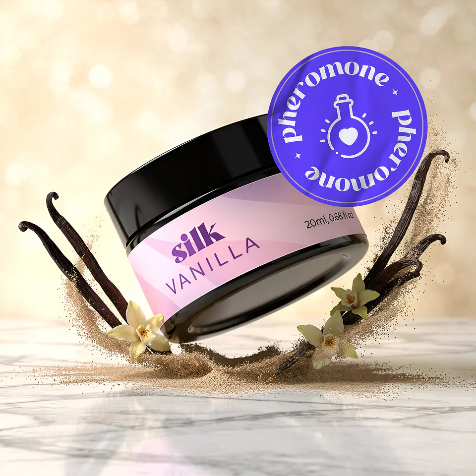 Vela de Massagem Silk com Feromonas e Aroma a Baunilha 20ml Crushious 1