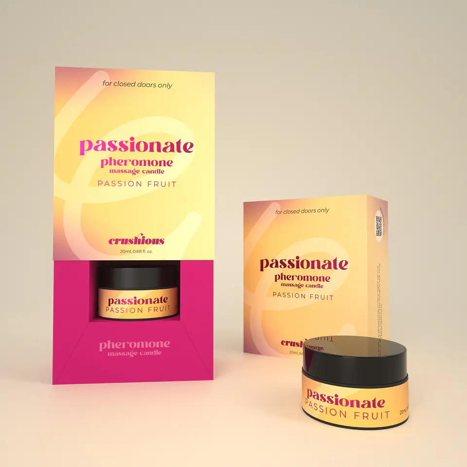 Vela de Massagem Passionate com Feromonas e Aroma a Maracujá 20ml Crushious 4