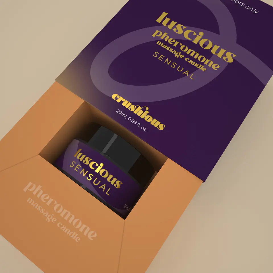 Vela de Massagem Luscious com Feromonas e Aroma Sensual 20ml Crushious 2