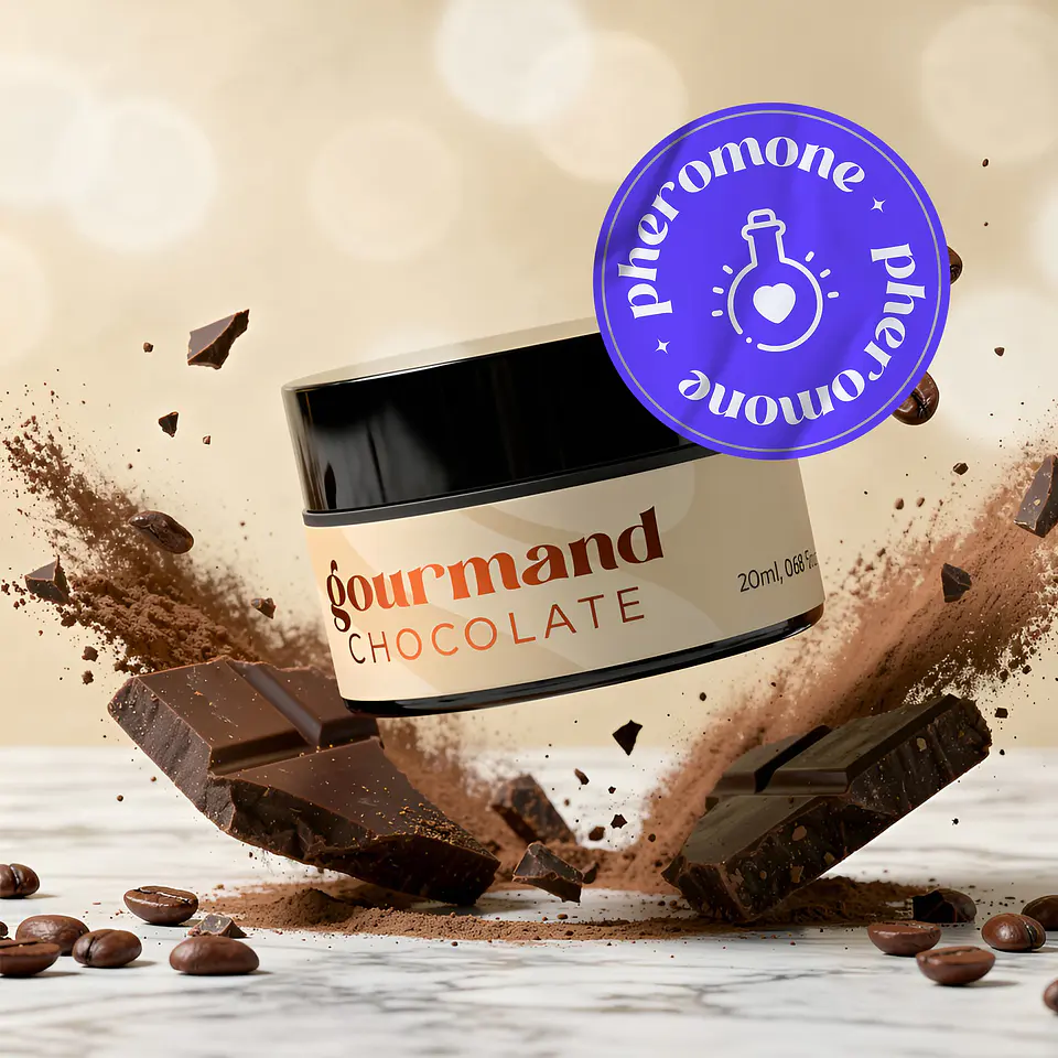 Vela de Massagem Gourmand com Feromonas e Aroma a Chocolate 20ml Crushious 1