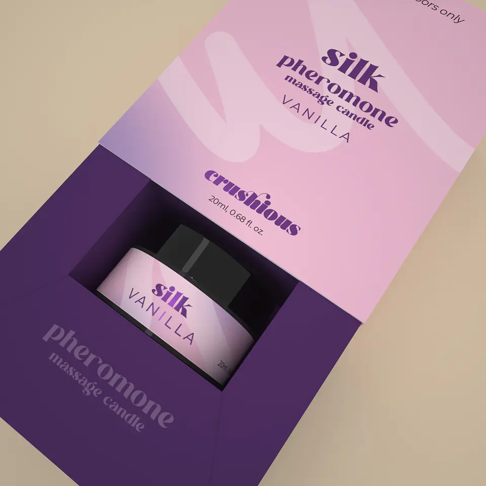 Vela de Massagem Silk com Feromonas e Aroma a Baunilha 20ml Crushious 2