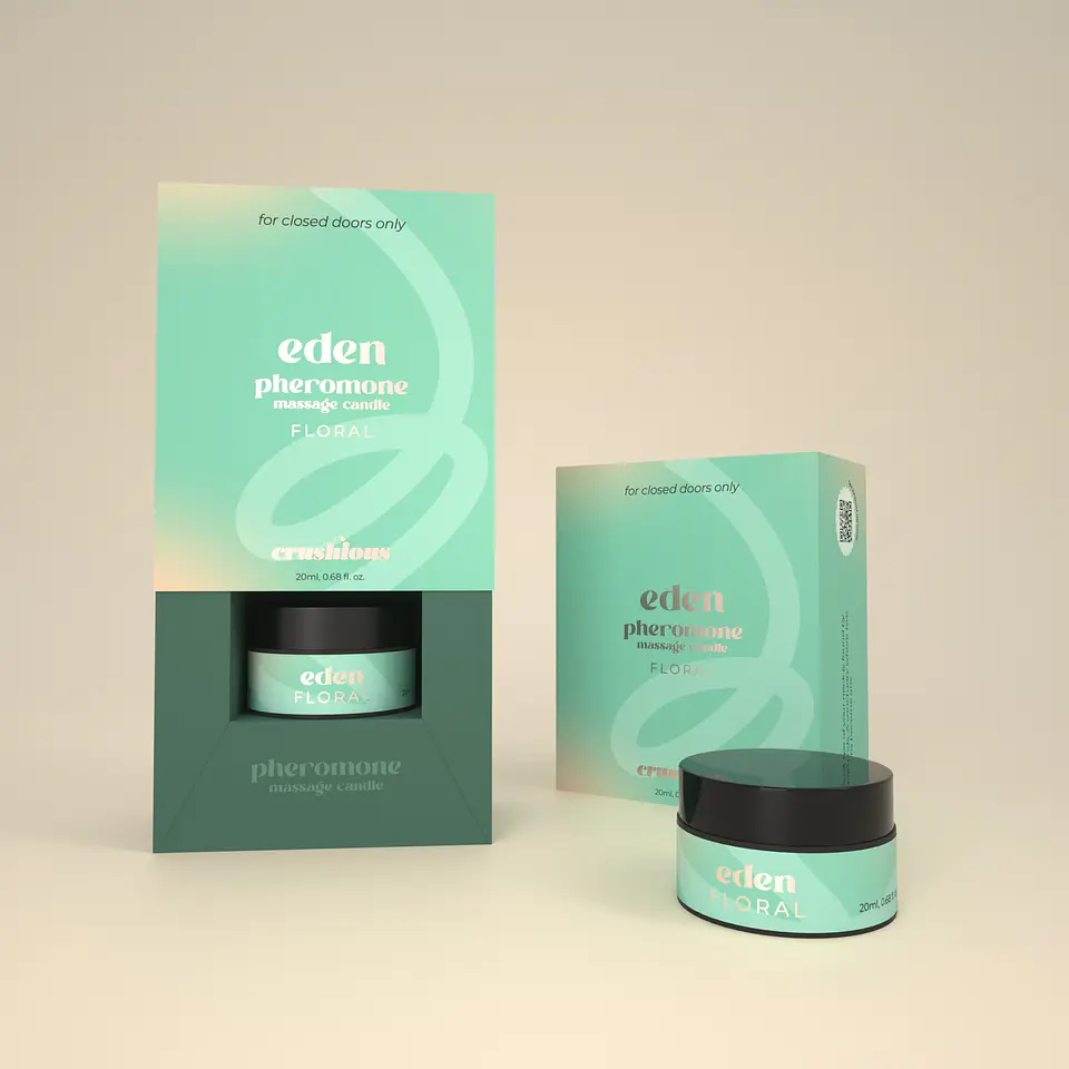 Vela de Massagem Eden com Feromonas e Aroma Floral 20ml Crushious 3