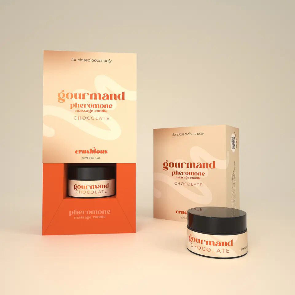 Vela de Massagem Gourmand com Feromonas e Aroma a Chocolate 20ml Crushious 2