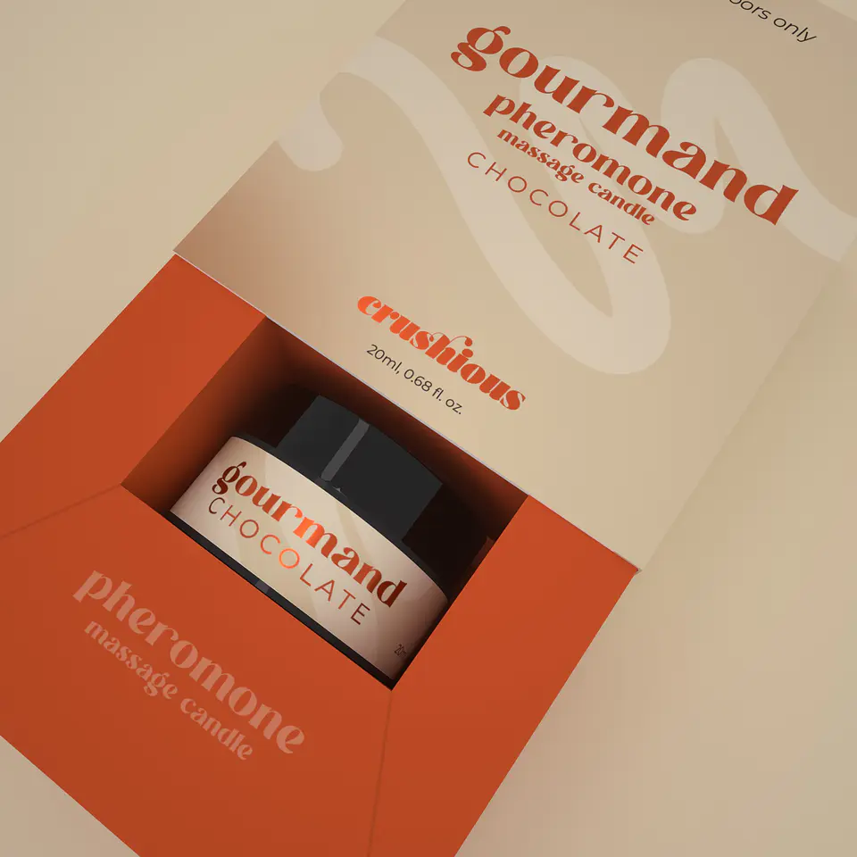 Vela de Massagem Gourmand com Feromonas e Aroma a Chocolate 20ml Crushious 4