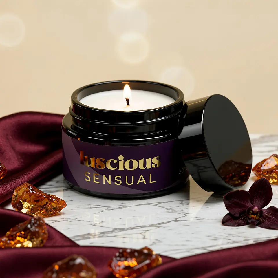 Vela de Massagem Luscious com Feromonas e Aroma Sensual 20ml Crushious 6