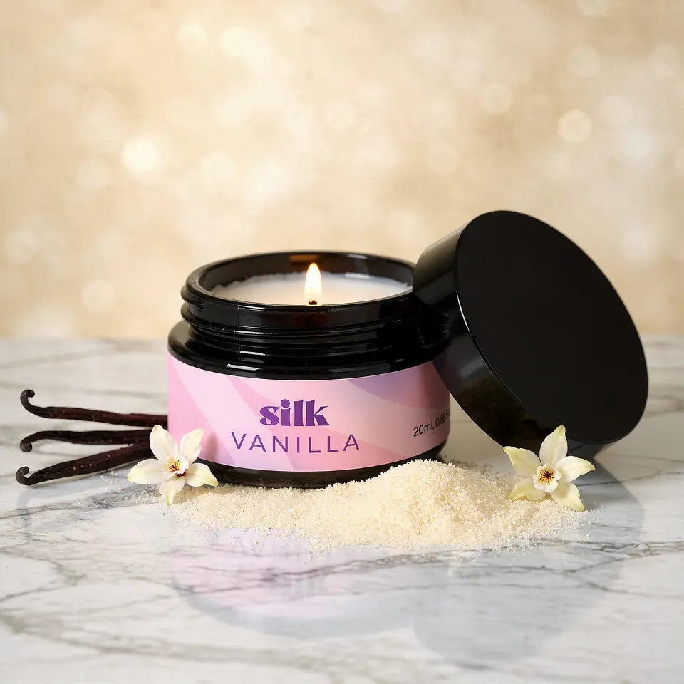 Vela de Massagem Silk com Feromonas e Aroma a Baunilha 20ml Crushious 6