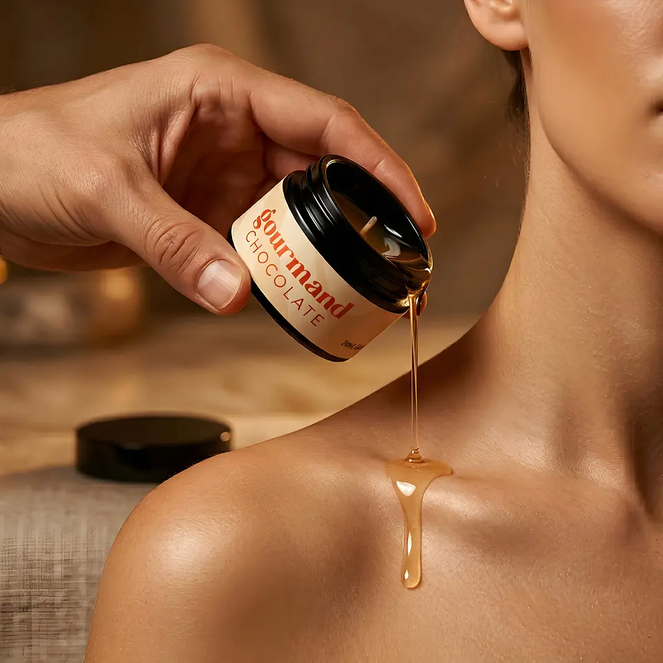 Vela de Massagem Gourmand com Feromonas e Aroma a Chocolate 20ml Crushious 6