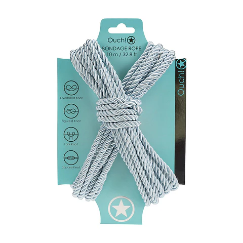 Corda de Poliéster para Bondage 32.8 Ft / 10 M Azul Powder Ouch!