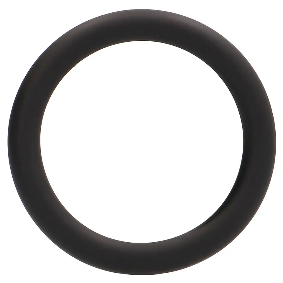 Anel para o Pénis Round Ring Medium Preto Shots Toys 1