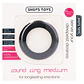 Anel para o Pénis Round Ring Medium Preto Shots Toys - Thumbnail 2