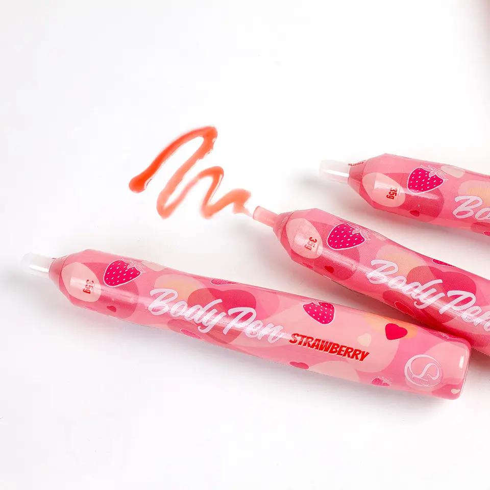 Caneta de Pintura Corporal Morango Secret Play 4