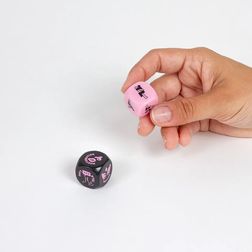 Conjunto 2 Dados Foreplay Fanatics! Dice Lovers! Secret Play 3