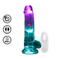 Vibrador com LED e Comando LED Vibrating Straight Cock with Balls 6 /15 CM Realrock - Thumbnail 1