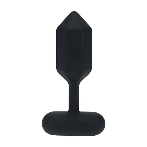 Plug Anal de Silicona com Vibração Hexagonal S Preto Levelz