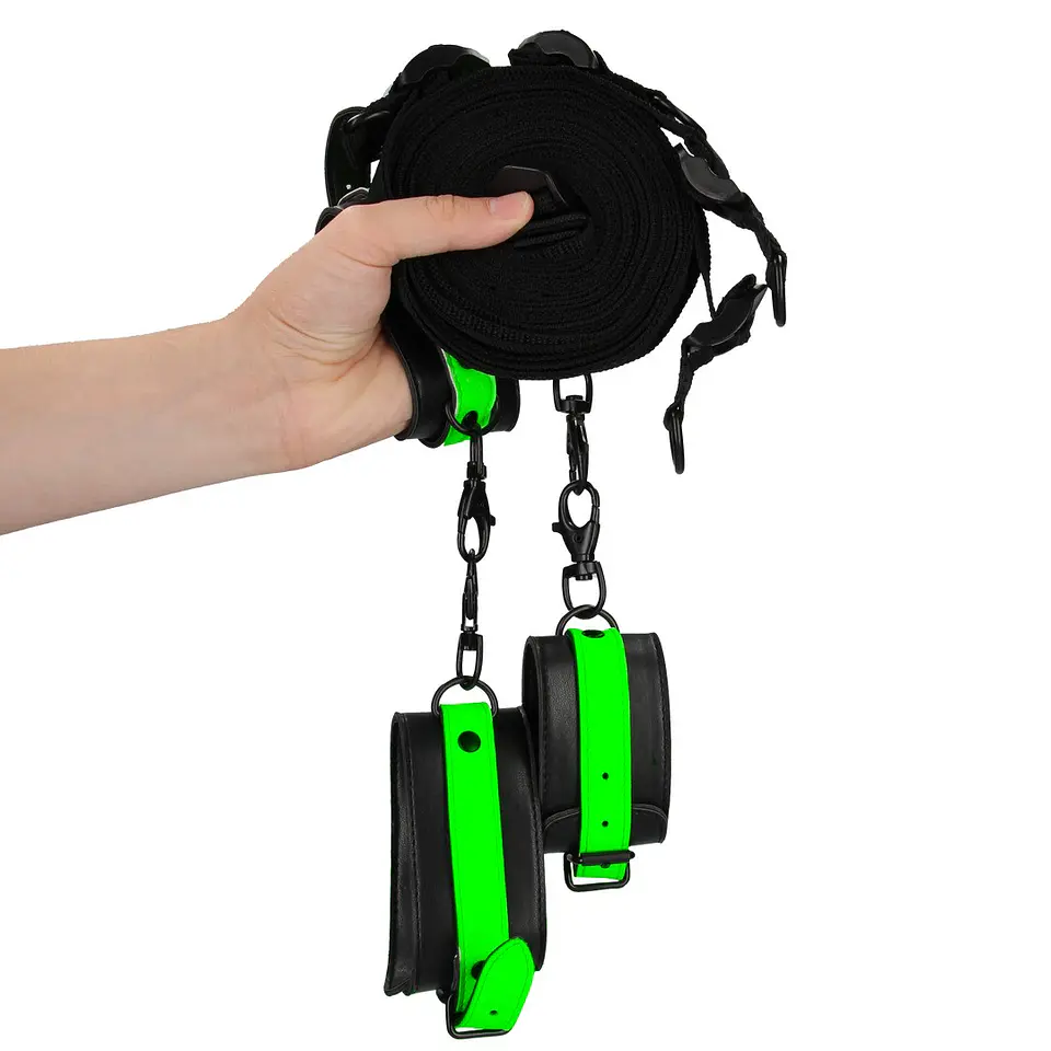 Conjunto de Restrições para Cama Fluorescentes Glow In the Dark Ouch! 6