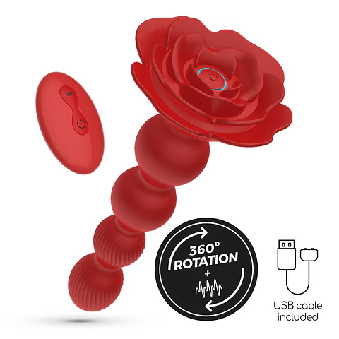 Rosaline Plug Anal com Rotação e Controlo Remoto Crushious