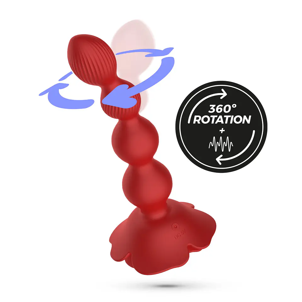 Rosaline Plug Anal com Rotação e Controlo Remoto Crushious 5