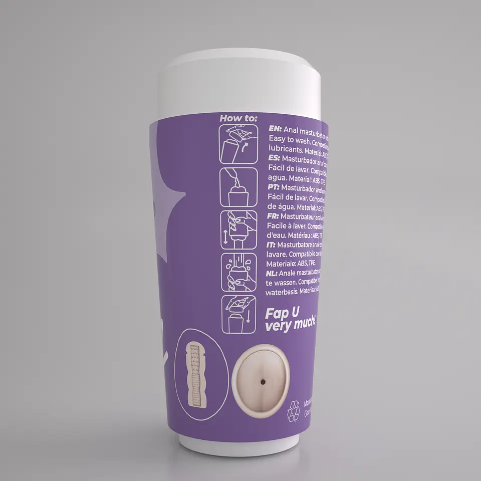 Fappucino Hot Buns Masturbador Anal Portátil Crushious 5