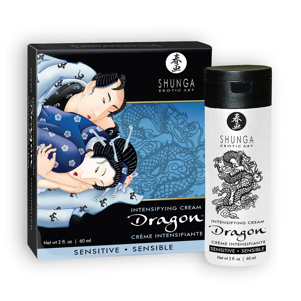 Creme Estimulante Masculino Shunga Dragon Sensitive 60ml Shunga Erotic Art 1