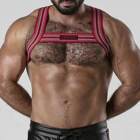 Arnês Corporal Backroom Harness Locker Gear Vermelho