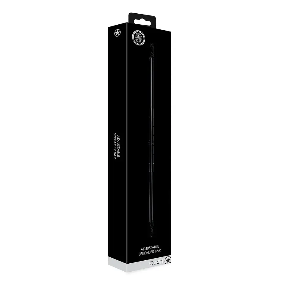 Barra Afastadora Adjustable Spreader Bar Preto Ouch! 2