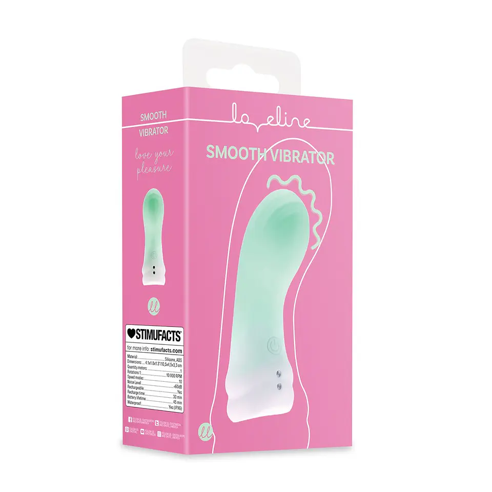 Vibrador de Dedo Smooth Misty Green Loveline 2