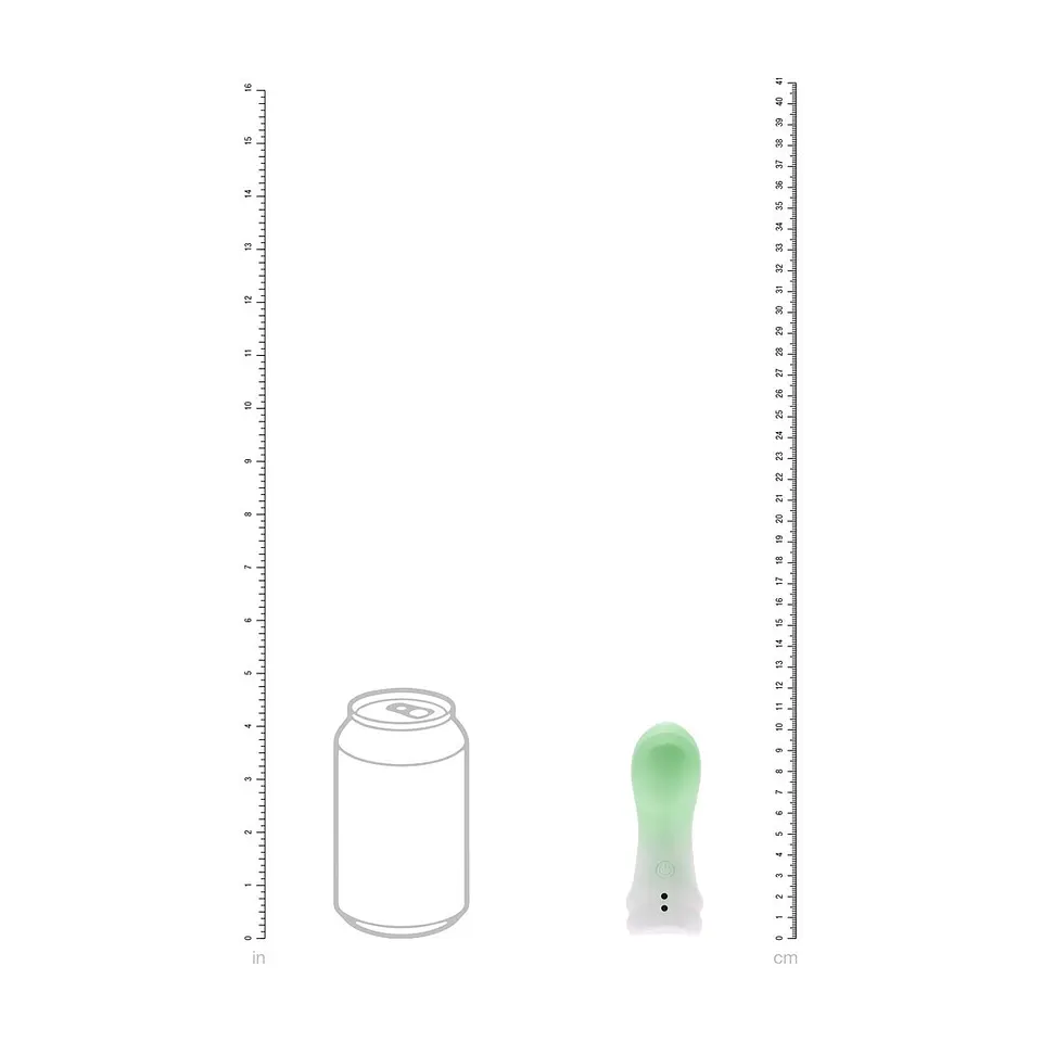 Vibrador de Dedo Smooth Misty Green Loveline 6