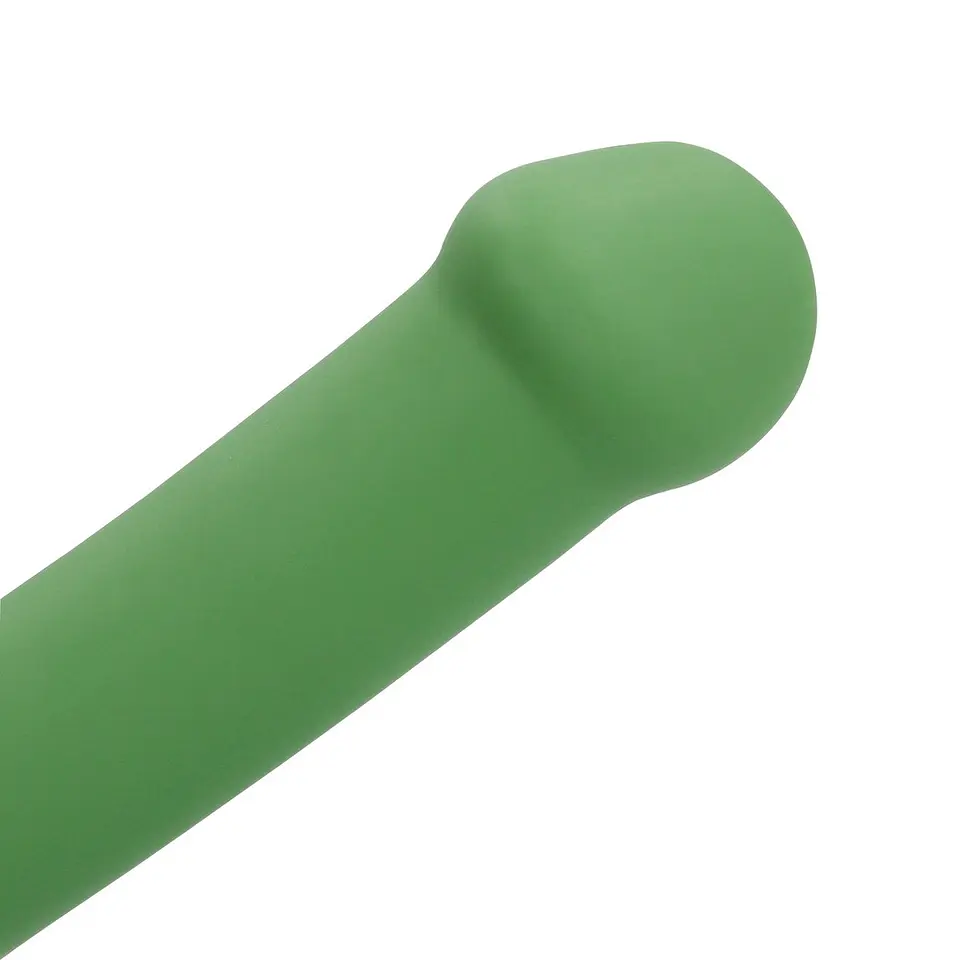 Vibrador Non-Phallic Vibrating Dildo Pequeno Forest Green Loveline 6