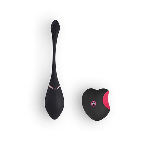 Ovo Vibratório Recarregável com Comando Preto Toyz4lovers