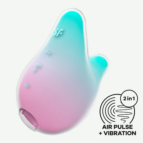 Estimulador Mermaid Vibes Menta/Rosa Satisfyer