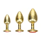 Conjunto de 3 Plugs Anais em Metal Milan Collection Gold Ouch! - Thumbnail 3