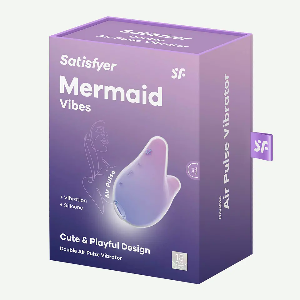 Estimulador Mermaid Vibes Violeta/Rosa Satisfyer 4