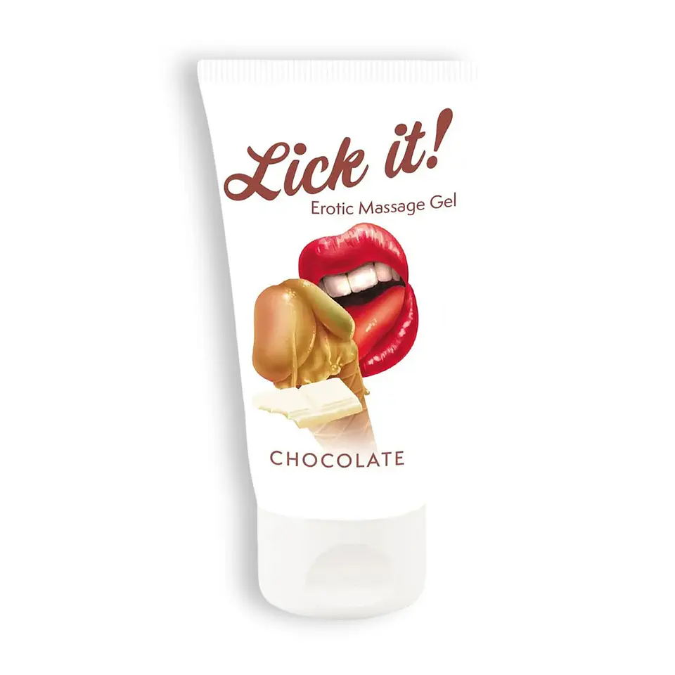 Lubrificante Beijável Lick-It Chocolate Branco 50ml Orion 1