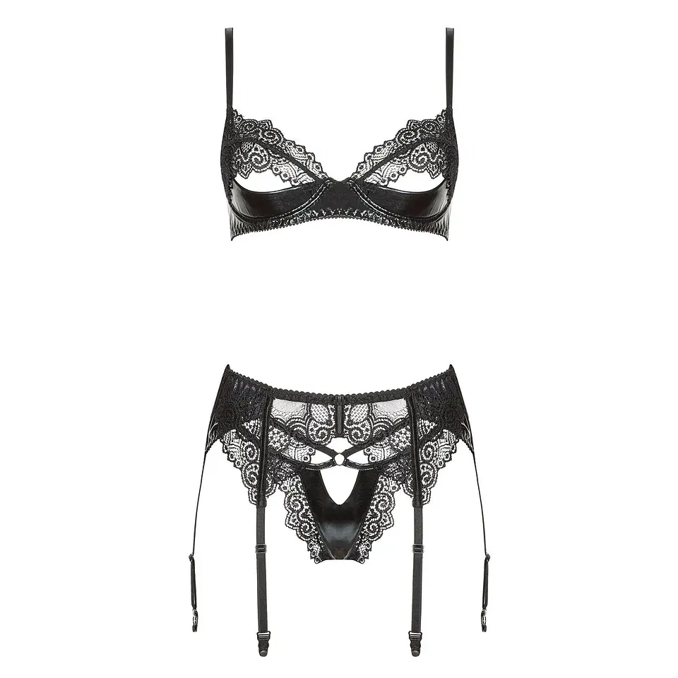 Conjunto de 3 Peças Marilyn Preto Beauty Night Fashion 3