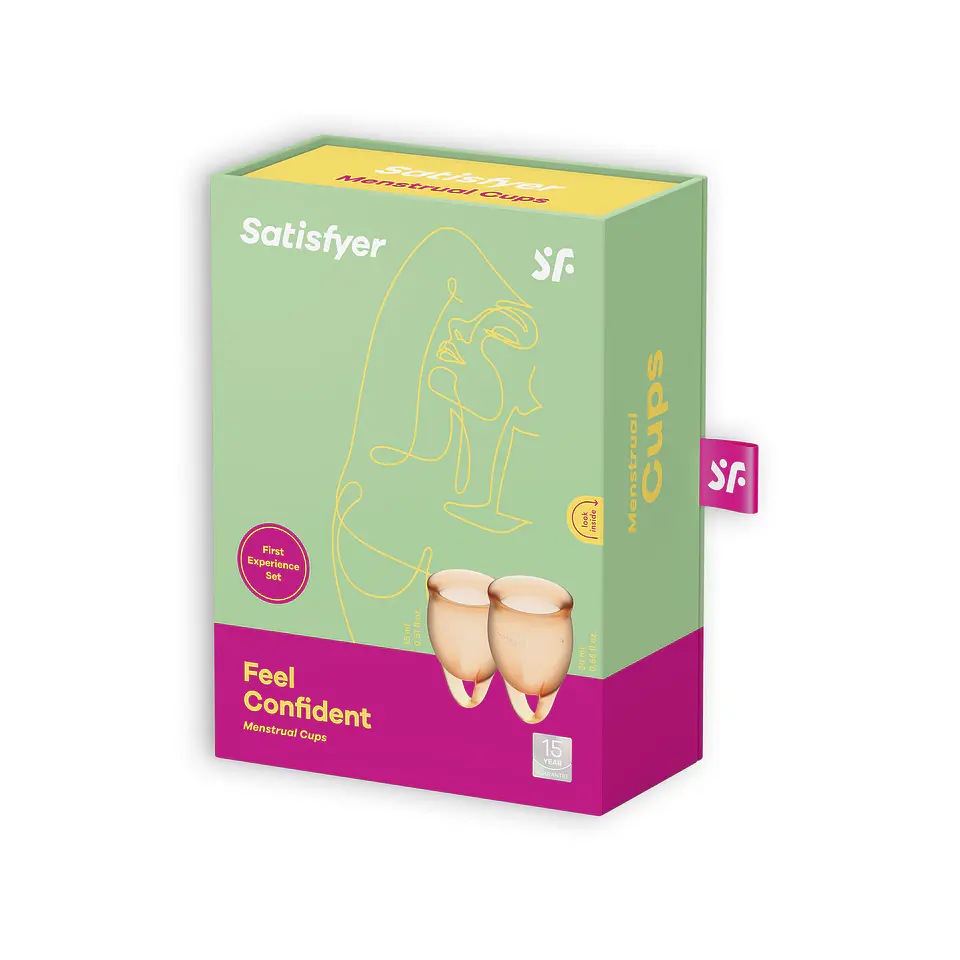 Conjunto de 2 Copos Menstruais Feel Confident Satisfyer 4