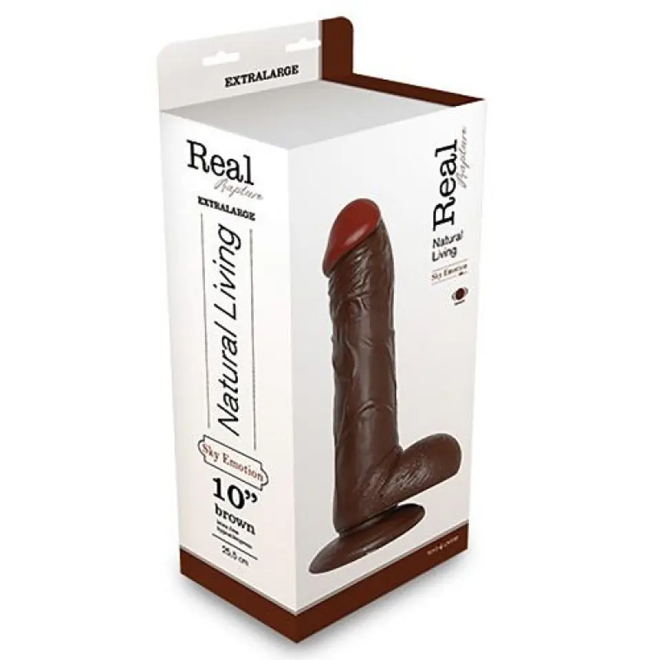 Vibrador Realístico Real Rapture Sky Emotion 10'' Negro Toyz4lovers 3