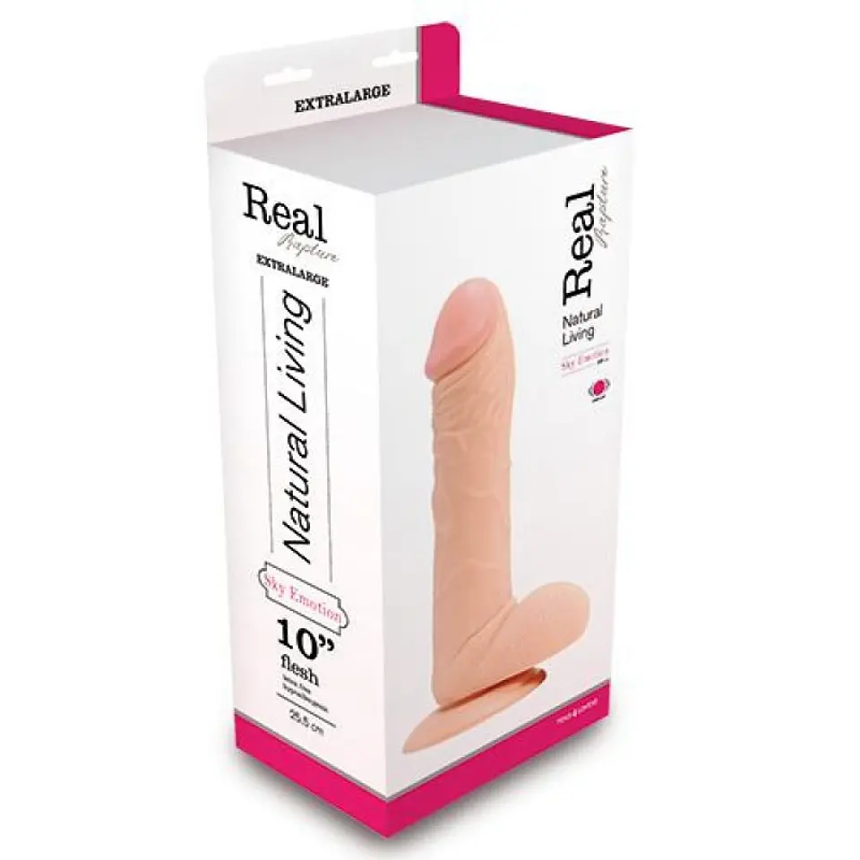 Vibrador Realístico Real Rapture Sky Emotion 10'' Branco Toyz4lovers 3