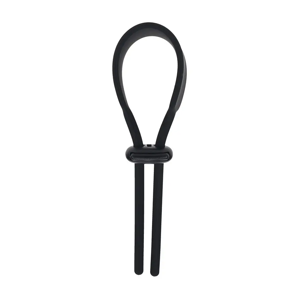 Anel Ajustável para o Pénis em Silicone 5mm Preto Levelz 1