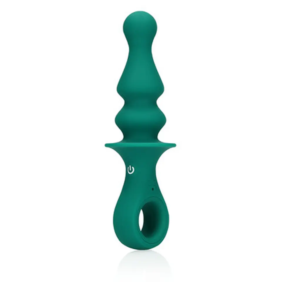 Plug Anal Peão com Vibração Peacock Plume Loveline 1