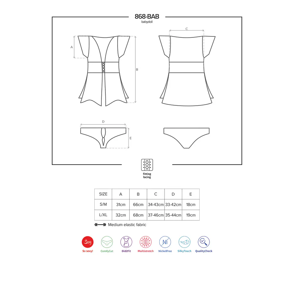 Camisa de Noite e Tanga 868-Bab Obsessive 4