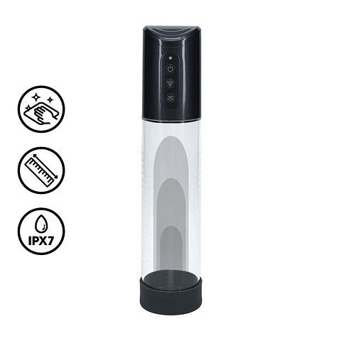 Bomba Recarregável para o Pénis Hyperpump Gun Metal Pumped