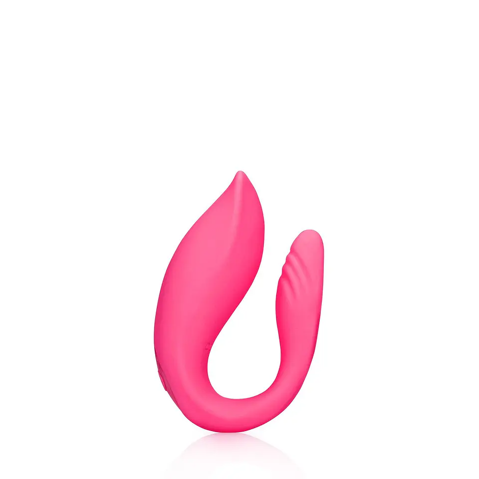 Vibrador de Casal com Comando Wild Strawberry Loveline 6